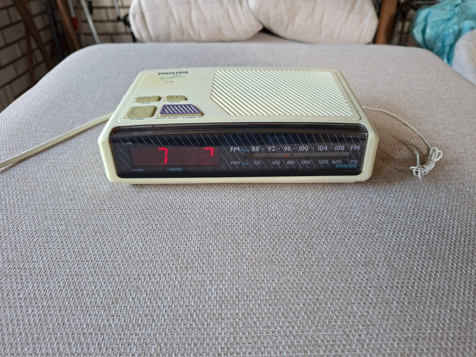 Vintage retro wekker radio, Witgoed en Apparatuur, Ophalen of Verzenden