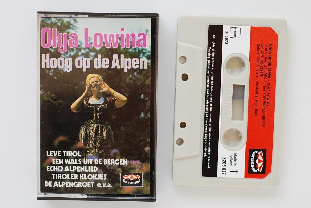 Olga Lowina - Hoog op de Alpen | Cassette, Tweedehands, Tweedehands, Verzenden, Tweedehands