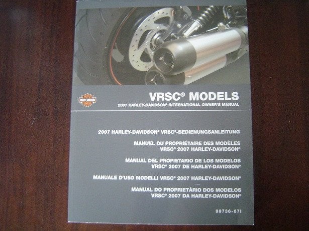 HARLEY DAVIDSON 2007 VRSC models owner's manual, Motoren, Ophalen of Verzenden, Harley-Davidson of Buell