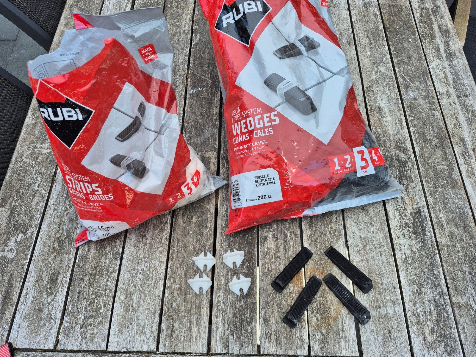 Rubi Tegel Leveling Systeem - Wedges en Strips, Ophalen, Overige materialen, Wandtegels, Minder dan 20 cm