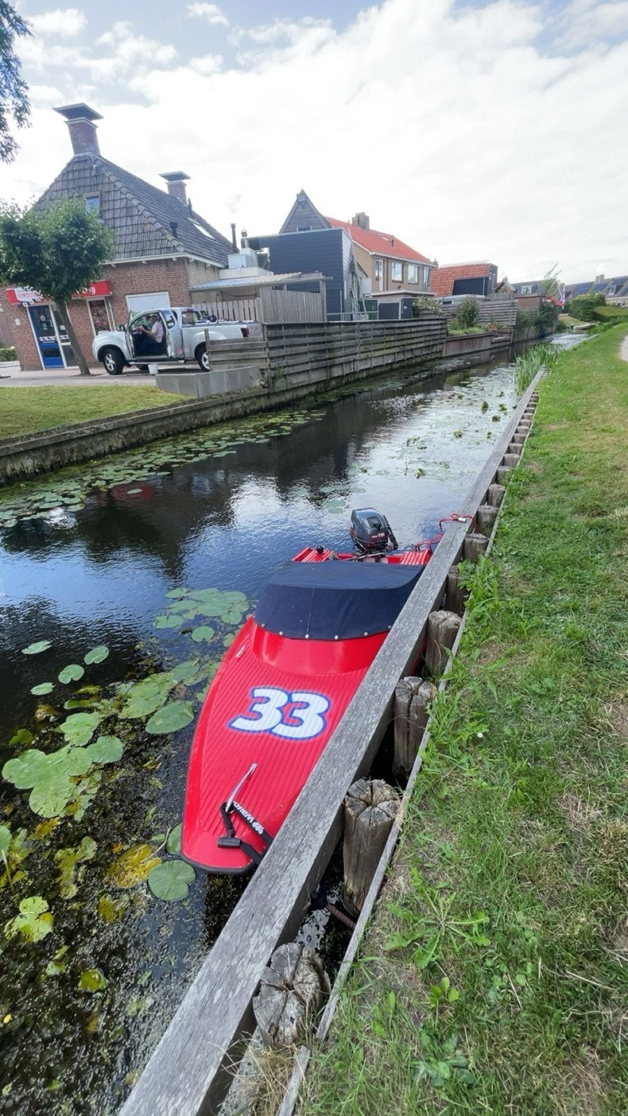 Snelle mini speedboot zonder motor, Ophalen, Gebruikt