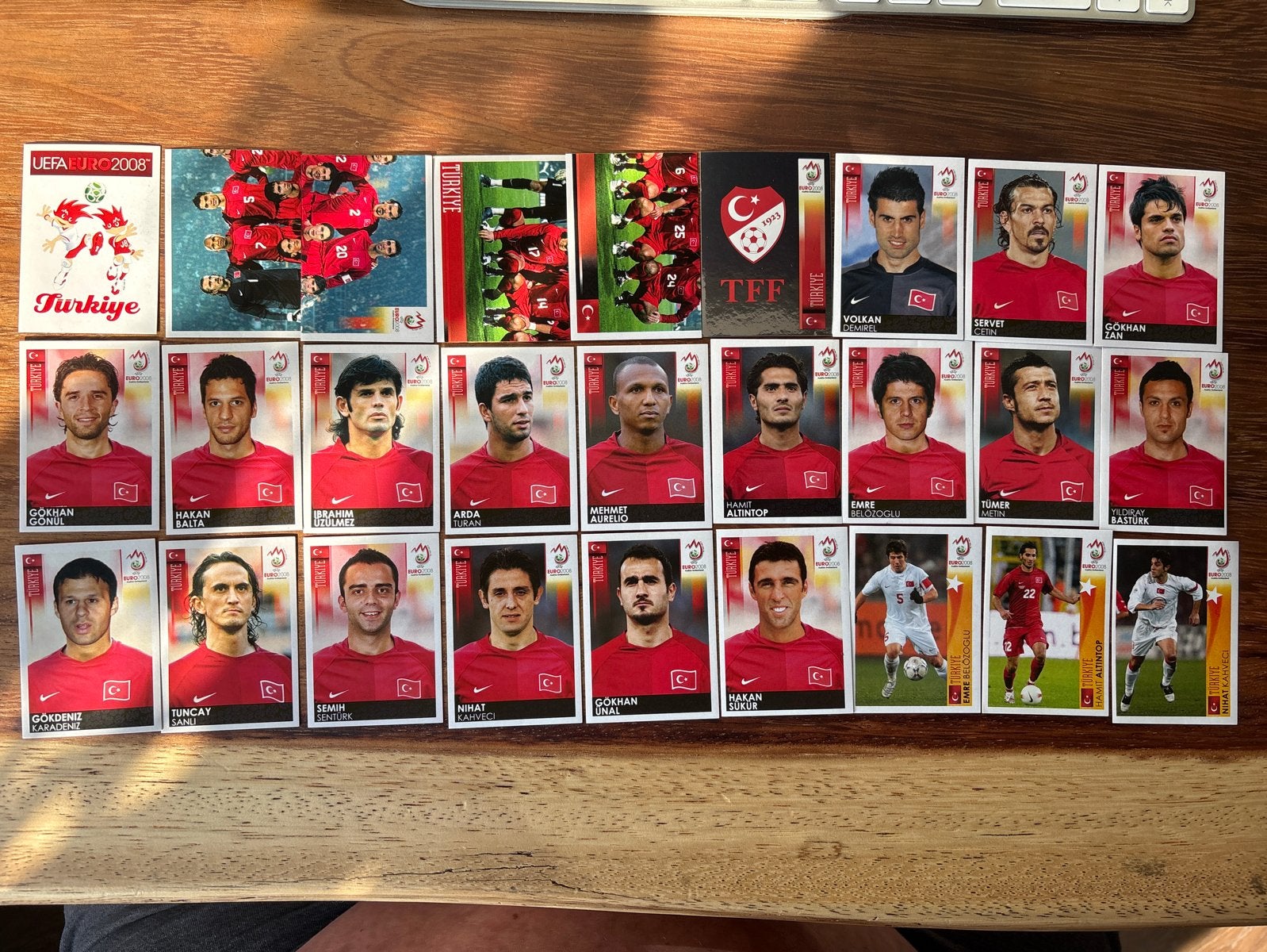 Turkije Euro 2008 Voetbalplaatjes - Complete Set, Ophalen of Verzenden, Zo goed als nieuw, Buitenlandse clubs, Poster, Plaatje of Sticker
