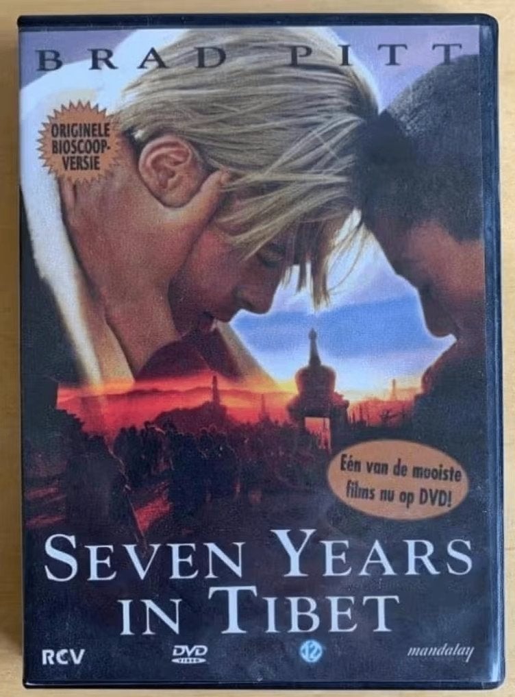 DVD Seven years in Tibet, Brad Pitt; originele bioscoopversi, Vanaf 12 jaar, Ophalen of Verzenden, Zo goed als nieuw