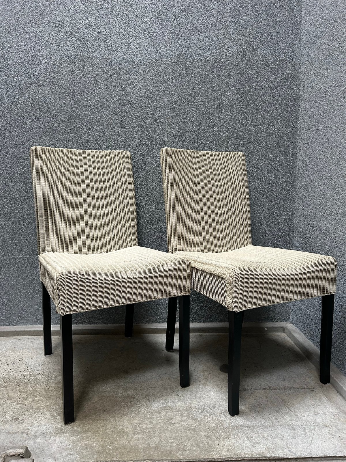 Set van 2 Origineel Loom eetkamerstoelen, Ophalen, Gebruikt, Twee, Overige kleuren