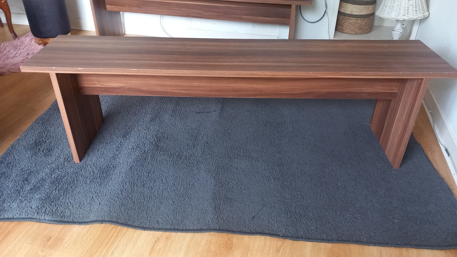 Houten bankje / tafel, Ophalen, Gebruikt, 100 tot 150 cm, 50 tot 100 cm