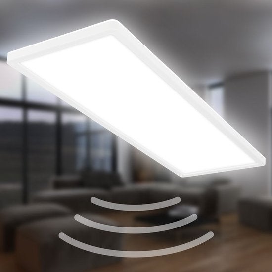 B.K.Licht Move - LED Plafondlamp, Ophalen, Kunststof, LED, Nieuw