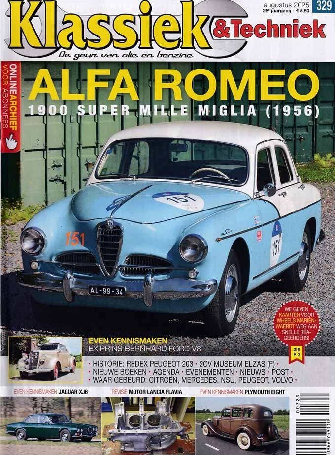 Klassiek & Techniek 329 2025 : Alfa 1900 - Jaguar XJ6 - Ford, Ophalen of Verzenden, Gelezen, Algemeen