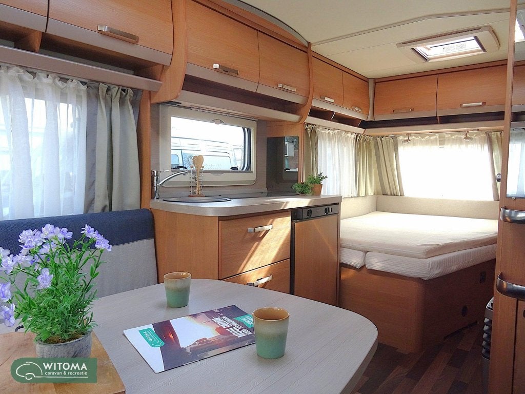 Knaus Sport 450 FU SALE mooi compleet, Caravans en Kamperen, Caravans, Rondzit, Bedrijf, Overige typen, 4 tot 5 meter
