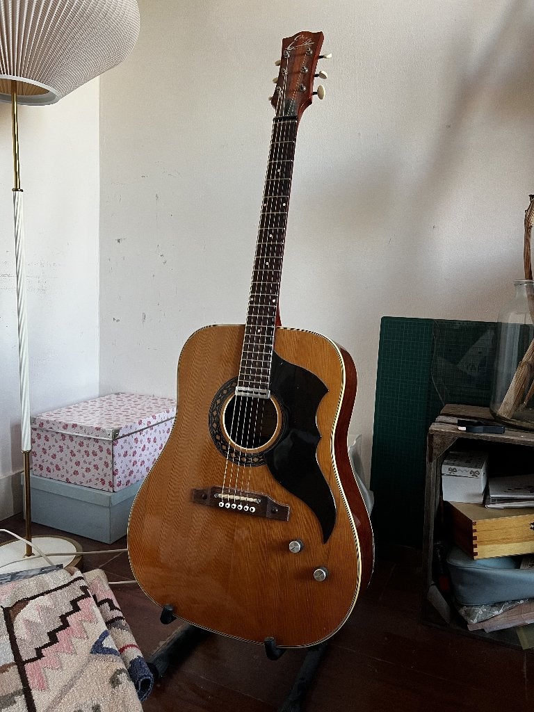 Eko Ranger Electra vintage akoestische gitaar jaren 60, Ophalen of Verzenden, Gebruikt, Klassieke of Spaanse gitaar