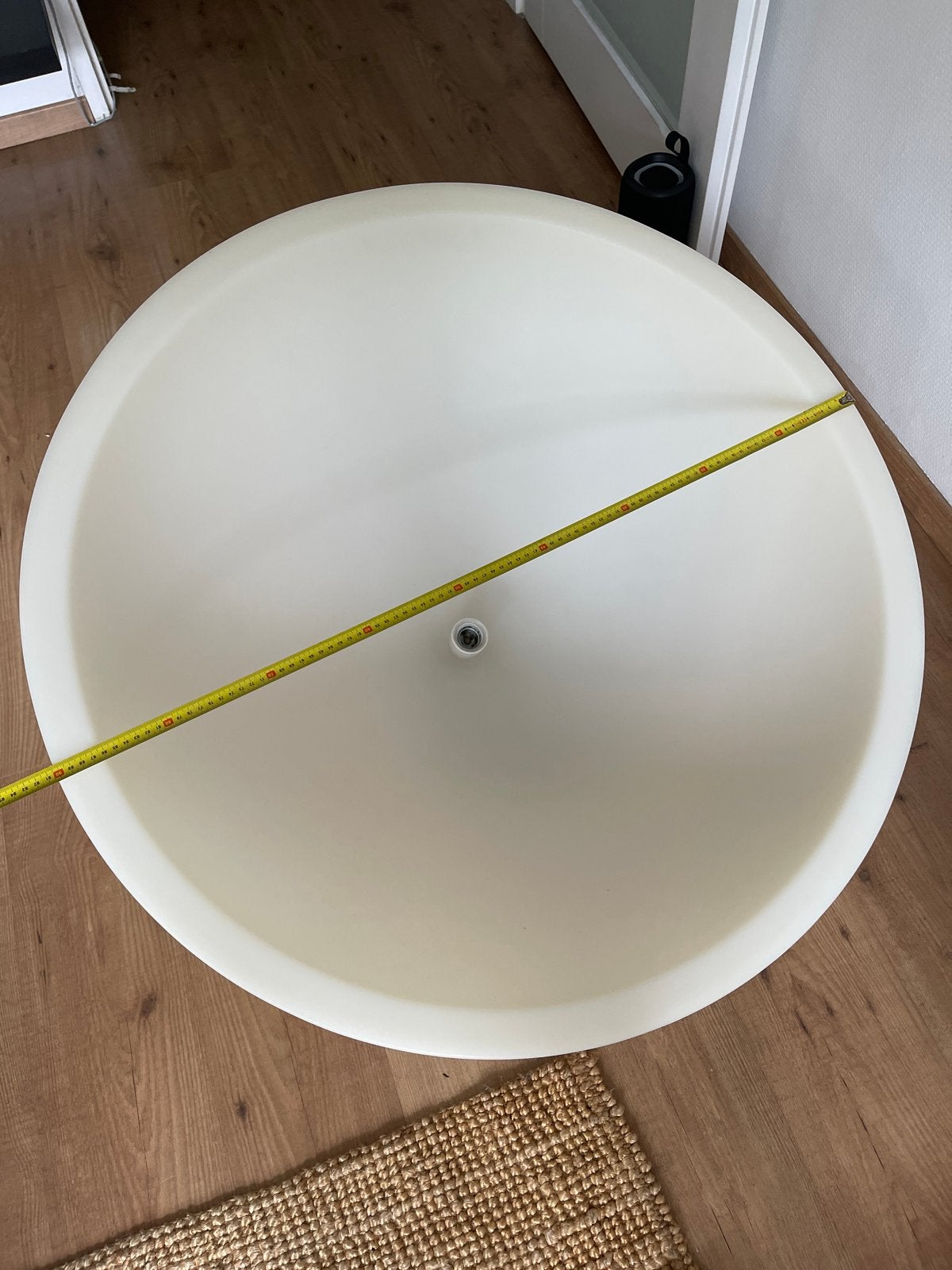 Grote Witte Hanglamp - Modern Design, Huis en Inrichting, Ophalen, Gebruikt, Kunststof, E27 (groot)
