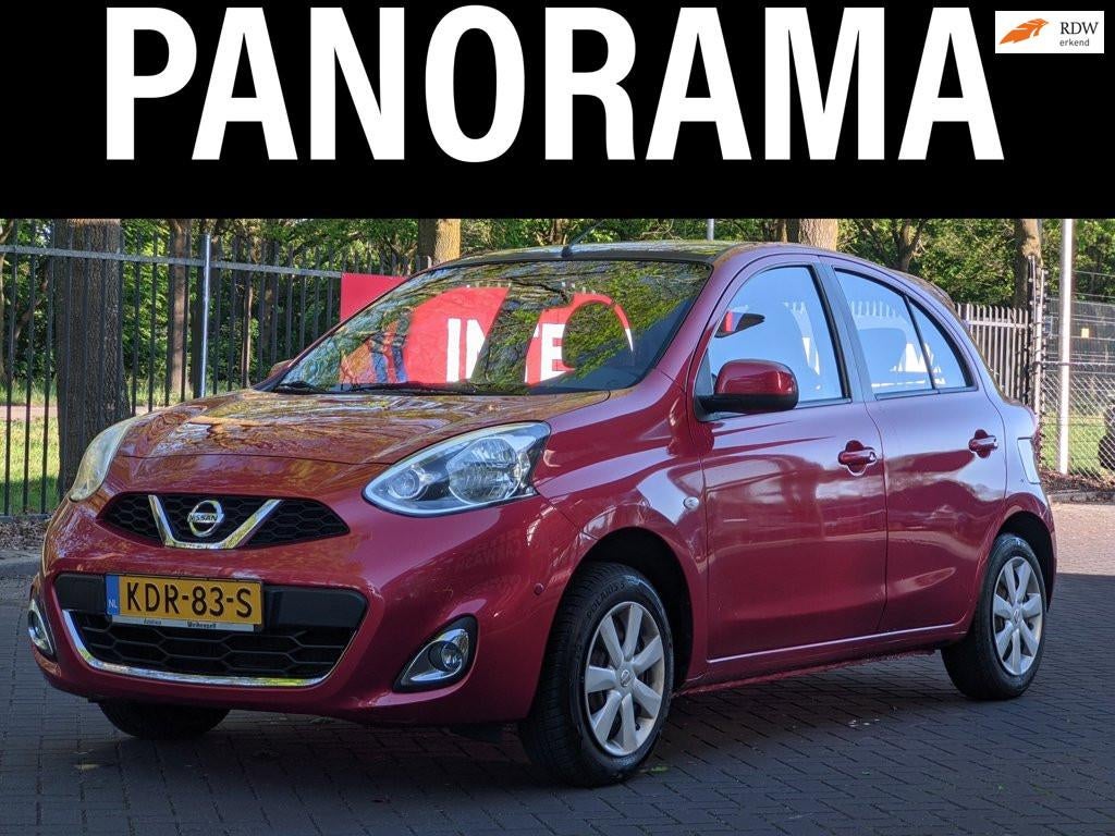 Nissan Micra 1.2 Tekna NAVICRUISE|KEYLESS|PANO|STOELVER|AIRC, Auto's, Nissan, Bedrijf, Te koop, Micra, ABS, Airbags, Airconditioning