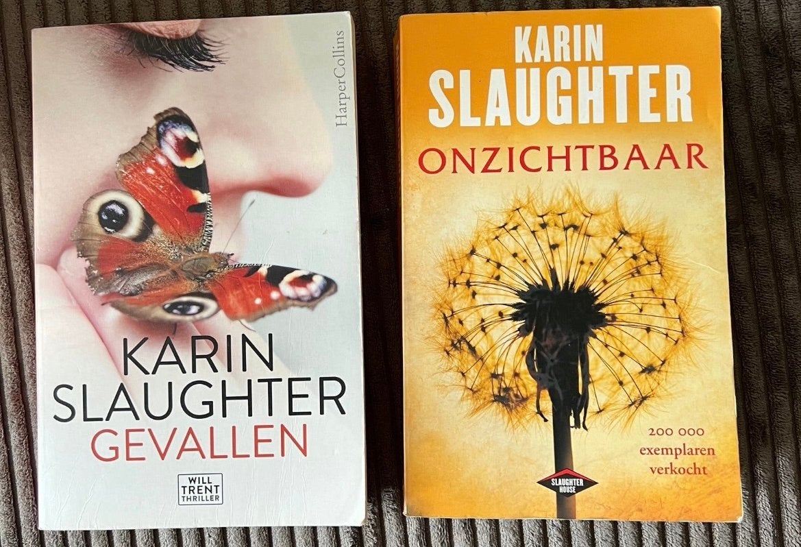 Karin Slaughter - Gevallen & Onzichtbaar (2 boeken), Ophalen of Verzenden, Gelezen