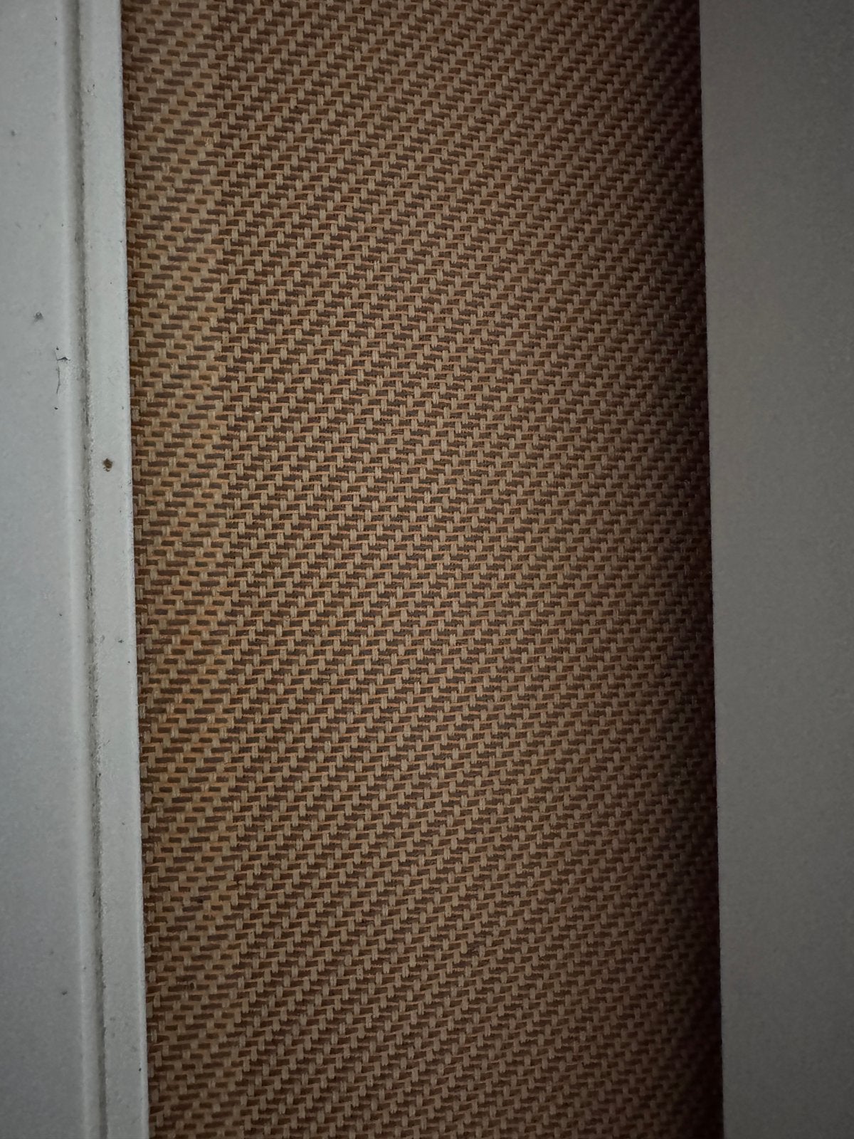 2x screen rolgordijn beige/taupe handbediening, Ophalen, Gebruikt