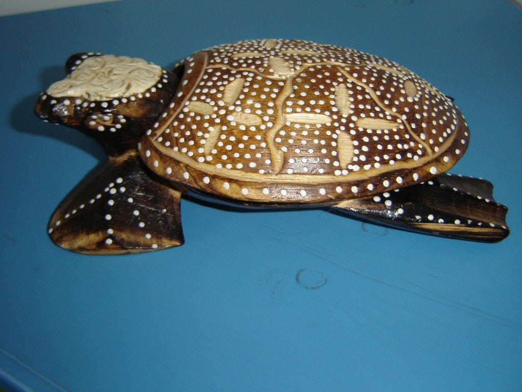 Houtsnijwerk (Schildpad) lichtgewicht hout, Ophalen, Houtsnijwerk, Hout, Afrika