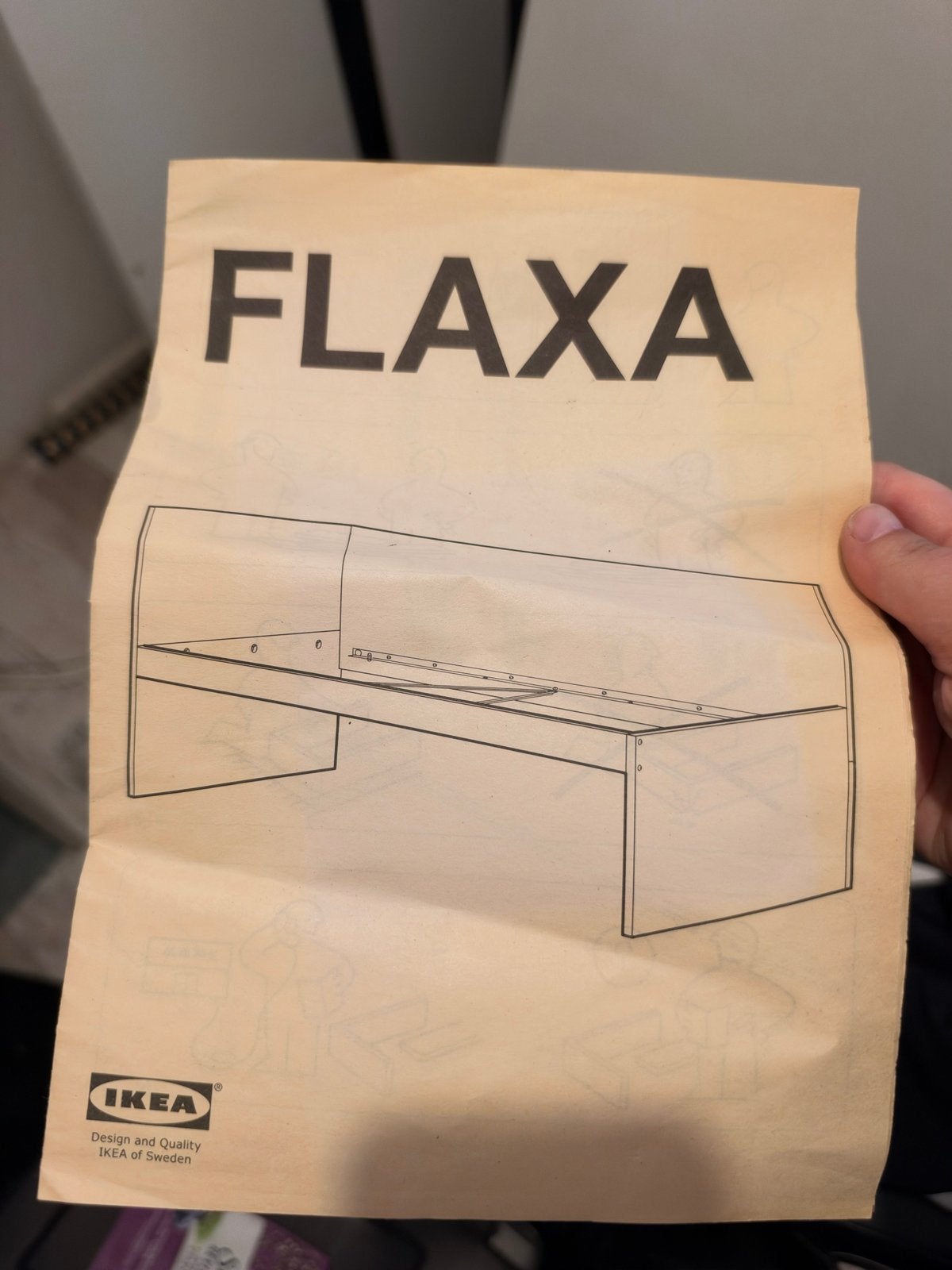 IKEA FLAXA Eenpersoonsbed met lattenbodem en matras, Ophalen, Gebruikt, 90 cm, Eenpersoons