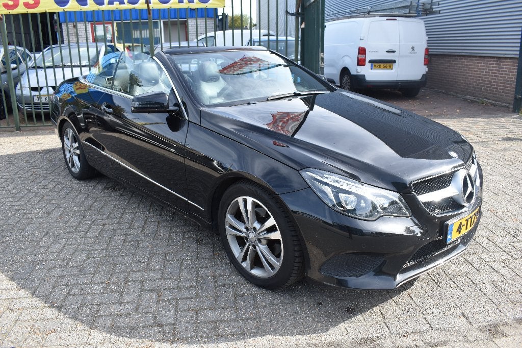 Mercedes-Benz E-Klasse E200 Cabrio A7 2014 Zwart, Auto's, Achterwielaandrijving, 1800 kg, 4 cilinders, Cabriolet