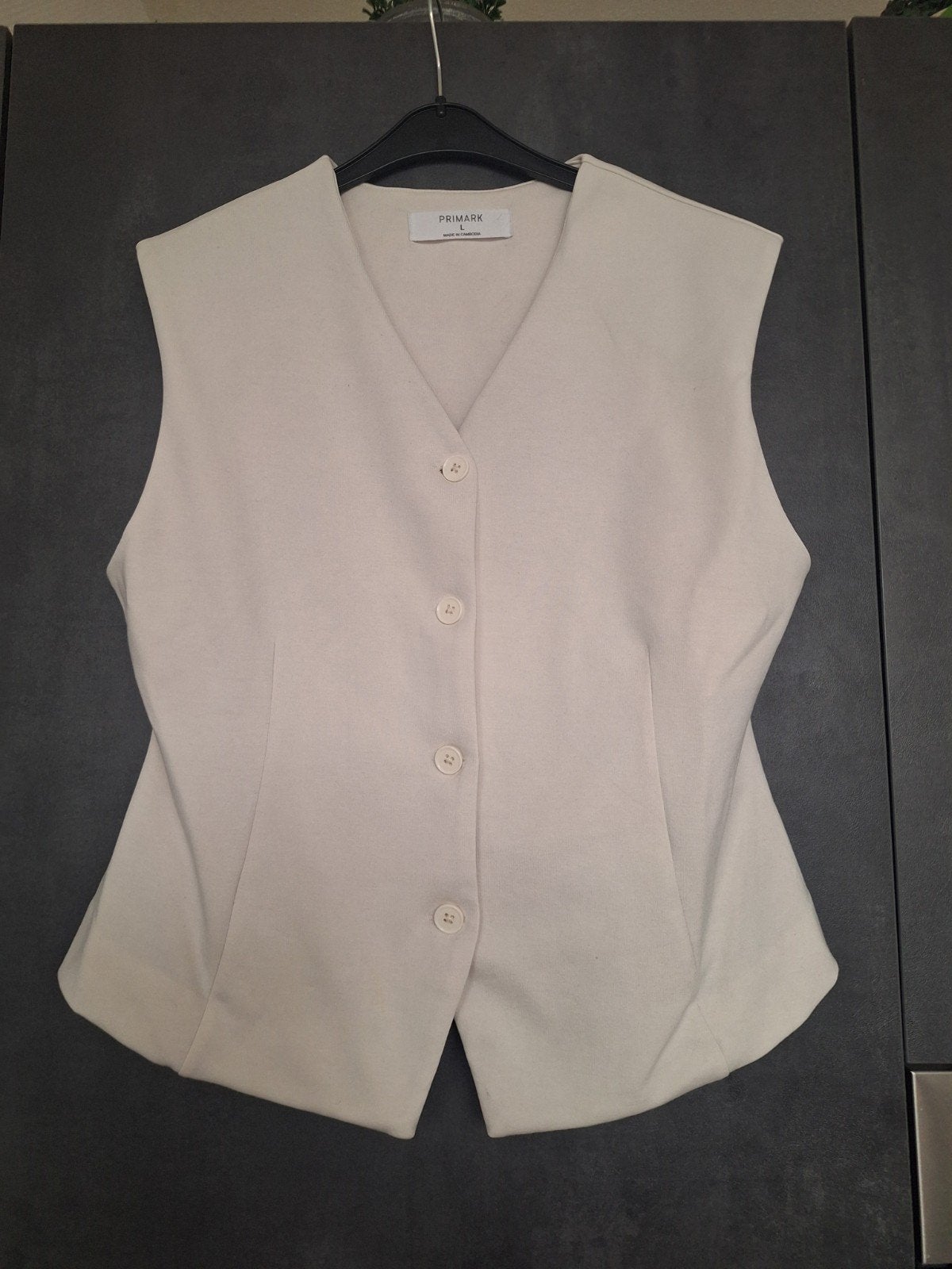 Gilet maat L, Kleding | Dames, Bodywarmers, Ophalen of Verzenden, Gedragen, Maat 42/44 (L), Beige
