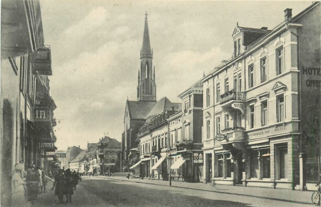 379-033-009 Offenburg i B Hotel Offenburger Hof, Verzenden, Voor 1920, Duitsland