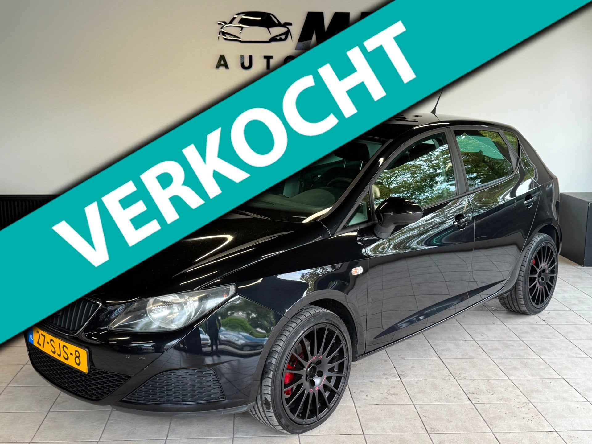 Seat Ibiza 1.2 Club 2011 Zwart 5DR|1E EIG|AIRCO|LMV|KM NAP!, Auto's, Seat, Voorwielaandrijving, Euro 5, Gebruikt, 31 €/maand