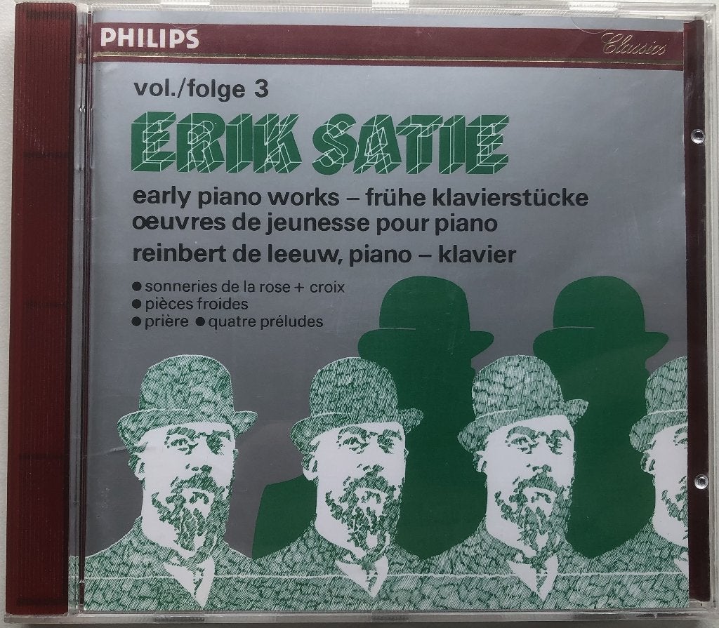 ERIK SATIE - EARLY PIANO WORKS VOL 3 - REINBERT DE LEEUW, Ophalen of Verzenden, Modernisme tot heden, Zo goed als nieuw, Kamermuziek