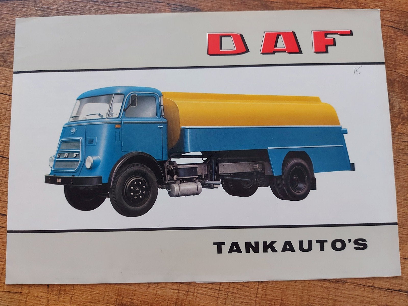 1965 Daf tankauto's vrachtwagen folder NL, Boeken, Ophalen of Verzenden, Zo goed als nieuw, Overige merken