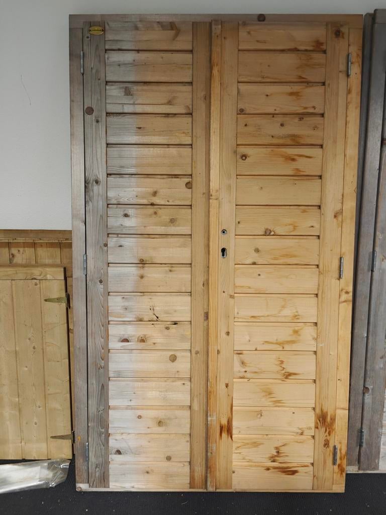 Lugarde Dichte dubbele deur 110*188 kozijnmaat, Doe-het-zelf en Verbouw, Deuren en Horren, Minder dan 200 cm, Nieuw, Buitendeur