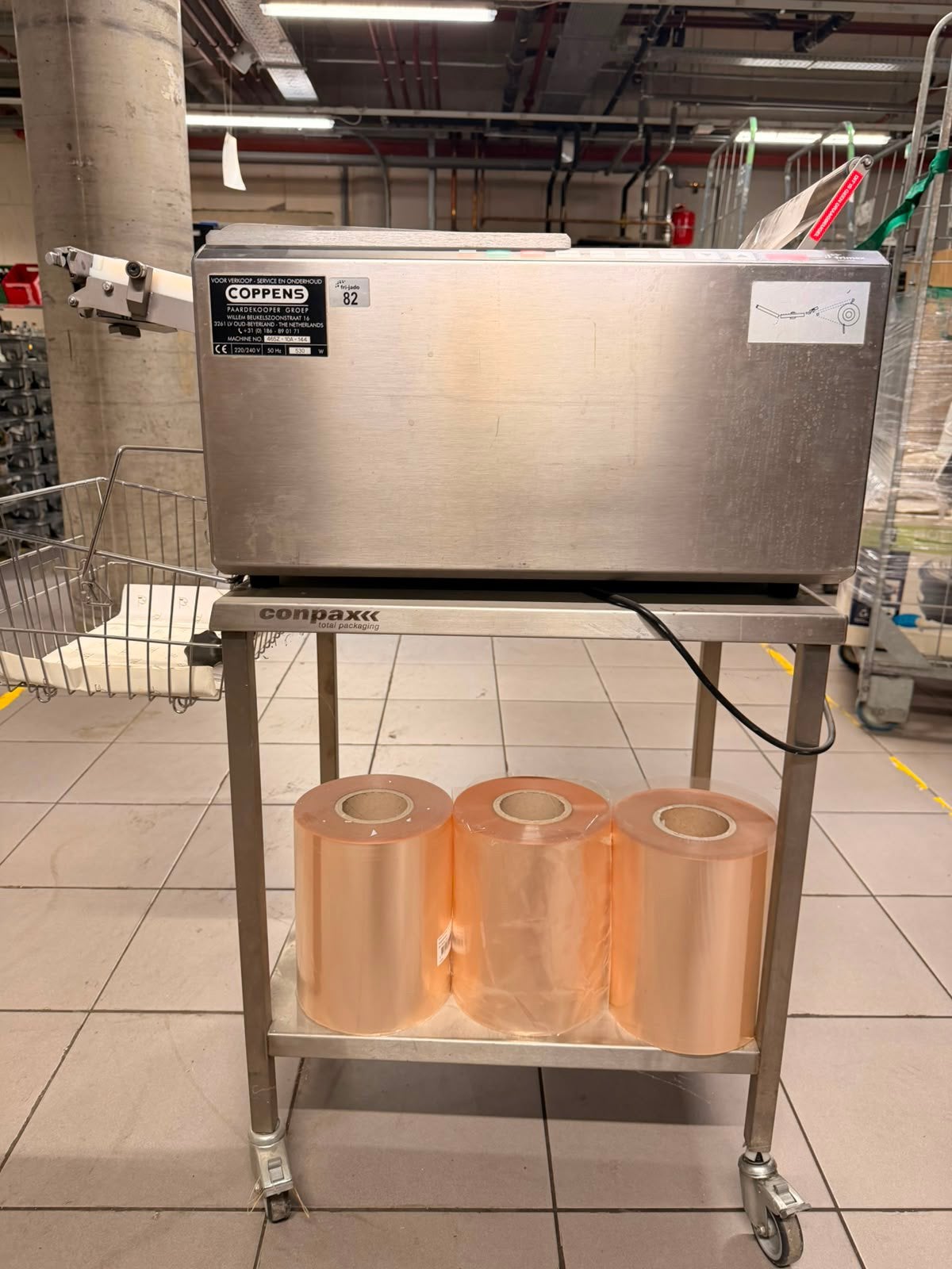 Plastic rollen folie tbv Klappack machine, Ophalen, Gebruikt, Bakkerij en Slagerij