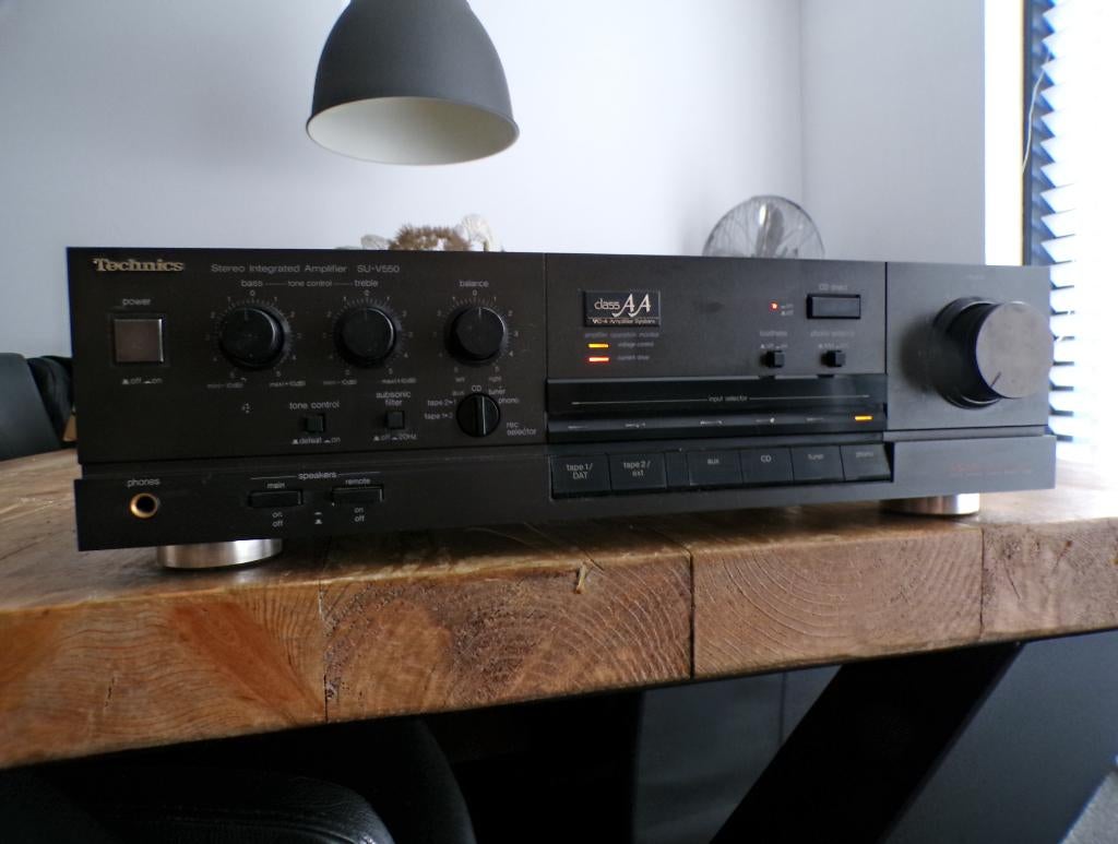 Technics Class AA amplifier SU-V550 +SB-4 Honeycomb speakers, Audio, Tv en Foto, Stereo-sets, Refurbished, Losse componenten, Speakers