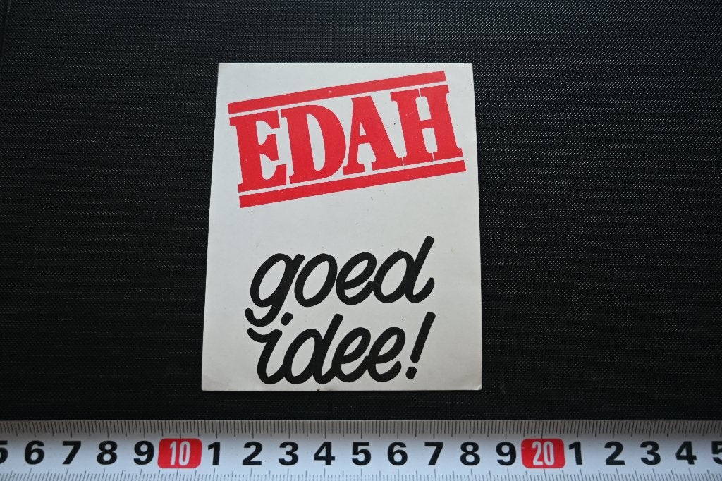 sticker supermarkt EDAH goed idee!, Verzamelen, Ophalen of Verzenden, Zo goed als nieuw