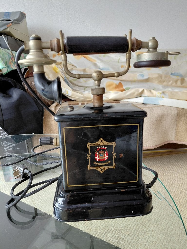 Te koop antieke Deense Jydsk telefoon, Antiek en Kunst, Ophalen of Verzenden