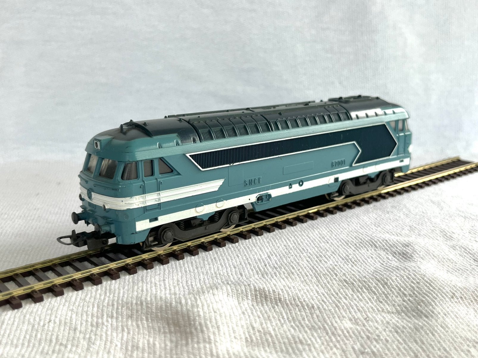Lima SNCF 67001 diesellok blauw H0 (2), Hobby en Vrije tijd, Modeltreinen | H0, Gebruikt, Ophalen of Verzenden, Analoog, Lima