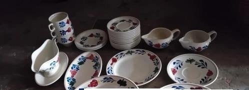 boerenbont boch servies borden melkkannetje sauskom schaal, Gebruikt, Overige typen, Ophalen of Verzenden, Royal Boch