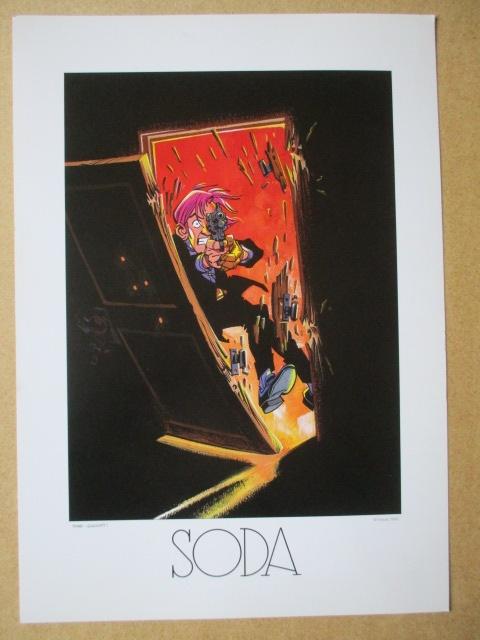 adv11061 soda prent, Ophalen, Overige figuren, Gebruikt, Plaatje, Poster of Sticker