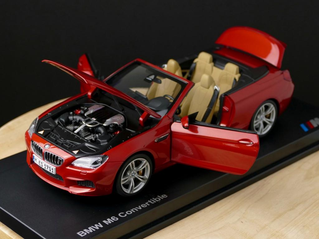 BMW M6 F12 Cabrio Sakhir Orange Paragon Dealer 1:18, Ophalen of Verzenden, Zo goed als nieuw, Auto, Overige merken