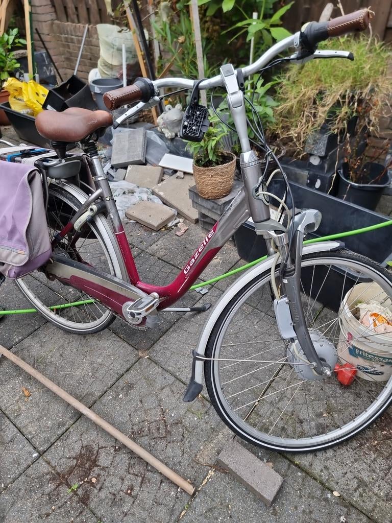 Gazelle Orange C8 elektrische fiets met fietstassen, Fietsen en Brommers, Ophalen of Verzenden, Gebruikt, Gazelle