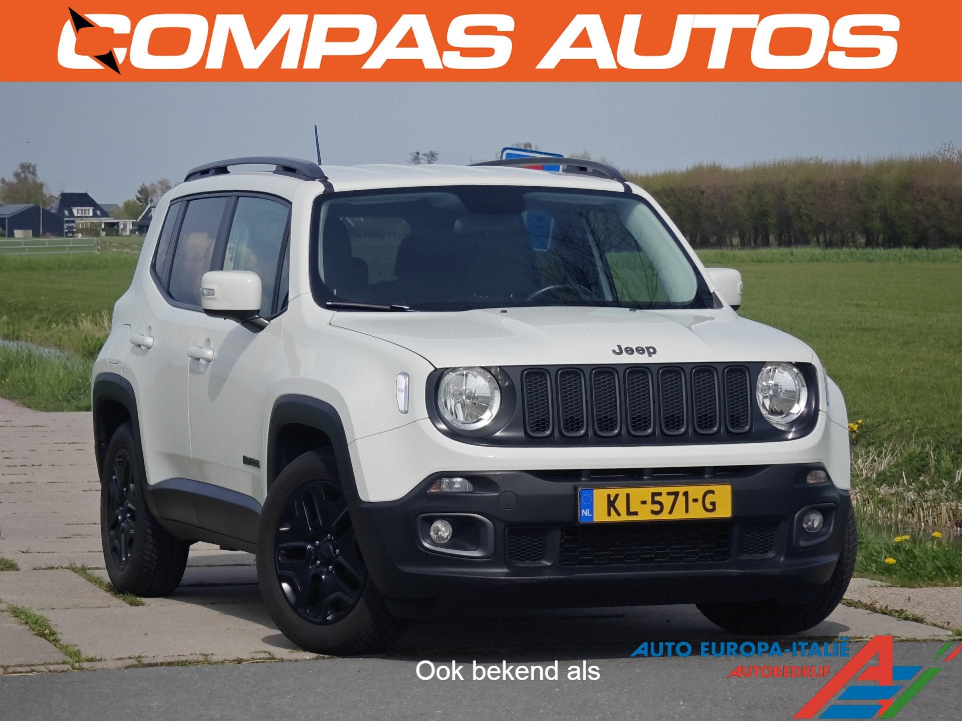 Jeep Renegade 140 PK Automaat Night Eagle | Trekhaak | Leder, Auto's, Jeep, 12 maanden, Gebruikt, 4 cilinders, Wit