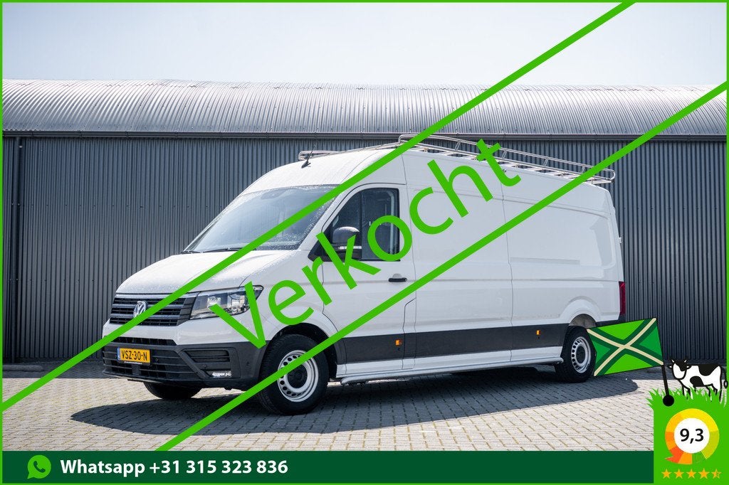 Volkswagen Crafter 2.0 TDI L4H3 140PK | Cruise | 360° camer, Auto's, Bestelauto's, Stof, Gebruikt, 4 cilinders, Volkswagen