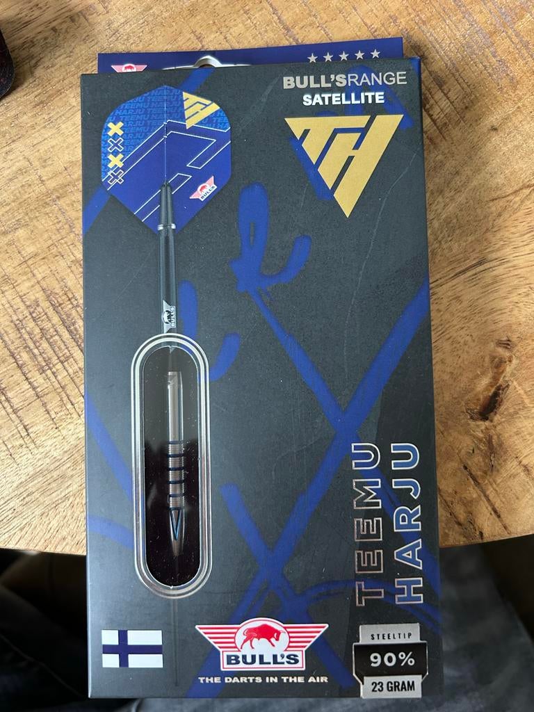 Bull's Teemu Harju 90% Steel Tip Darts 23 gram, Ophalen of Verzenden, Zo goed als nieuw, Pijlen