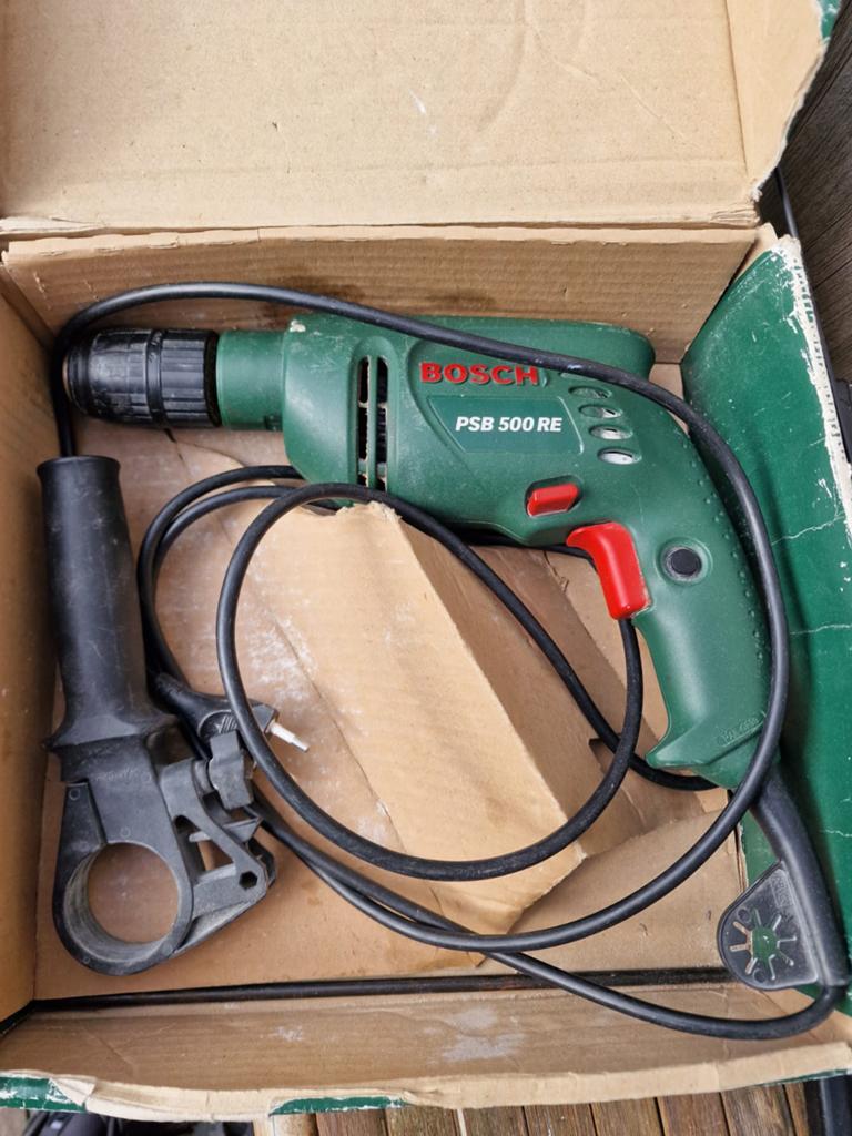 Bosch boormachine PSB 500 RE, Ophalen, Gebruikt, 400 tot 600 watt, Boormachine