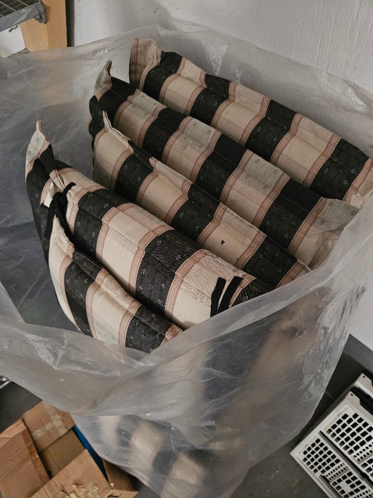 4 Tuinkussens en 1 los kussen, Tuin en Terras, Tuinmeubel-accessoires, Ophalen, Gebruikt