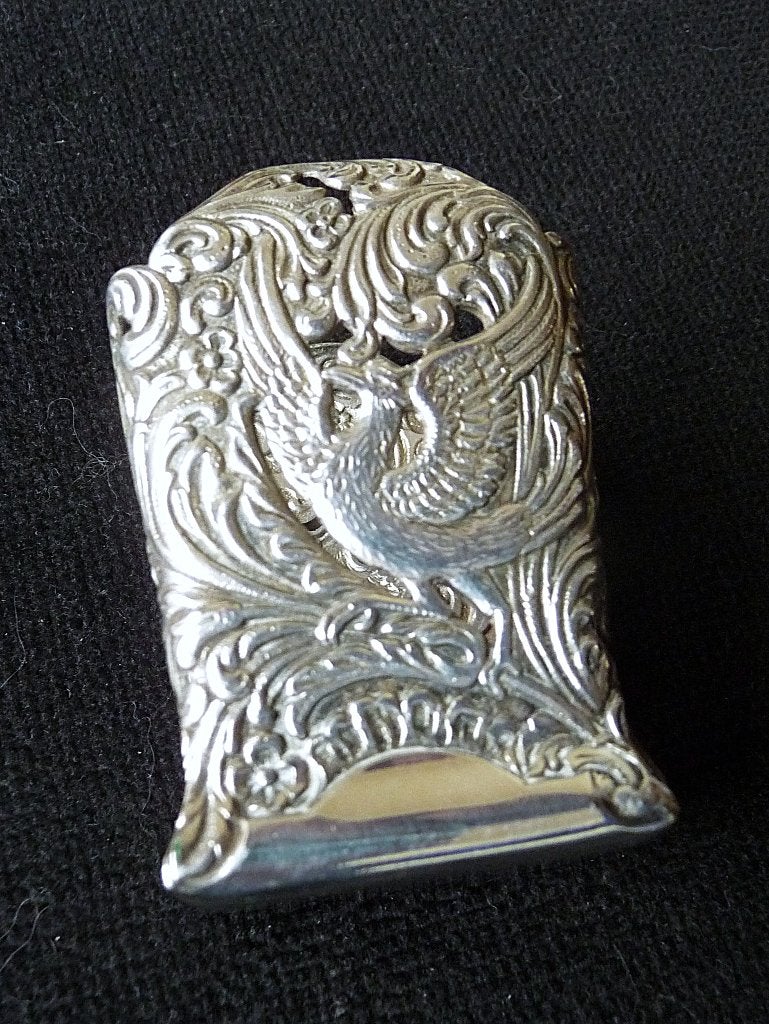 Vintage GERO 90 Georg Nilsson verzilverde Maggifles houder, Ophalen of Verzenden