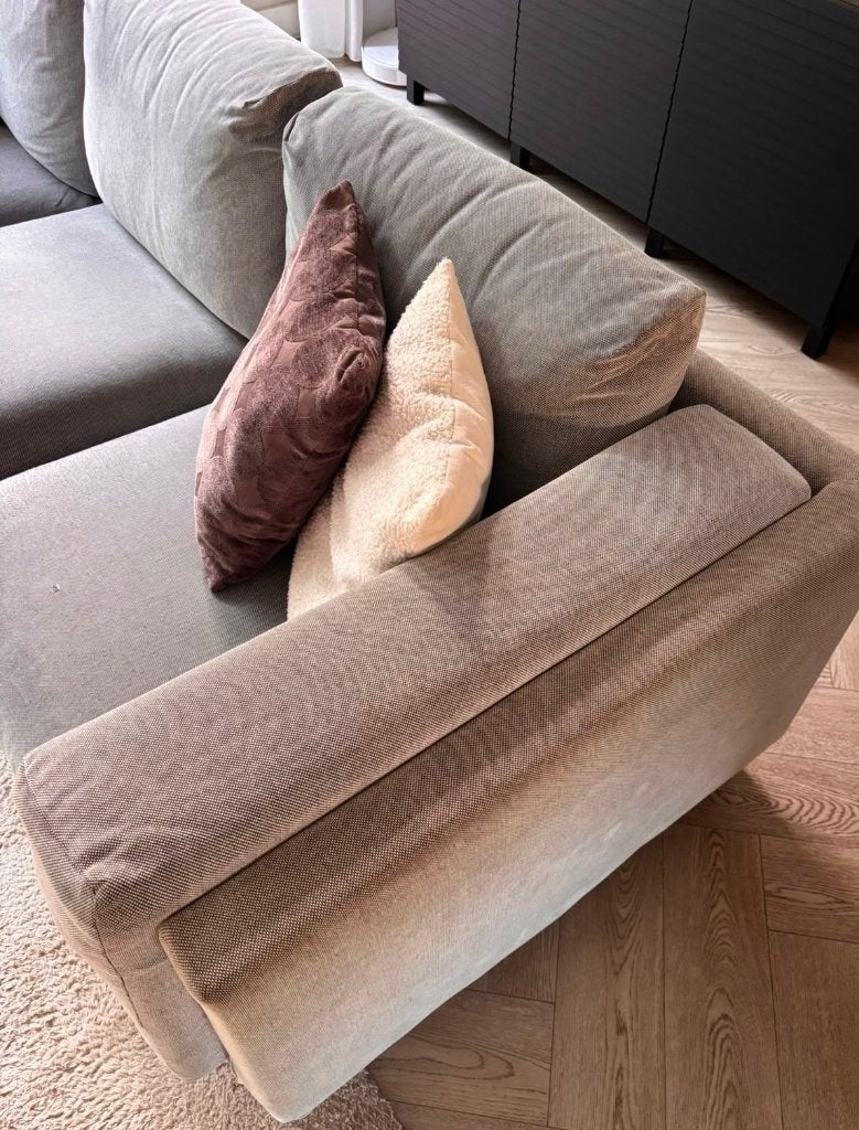 Nockeby 3-zits met chaise longue links, Ophalen, Overige materialen, 250 tot 300 cm, Gebruikt