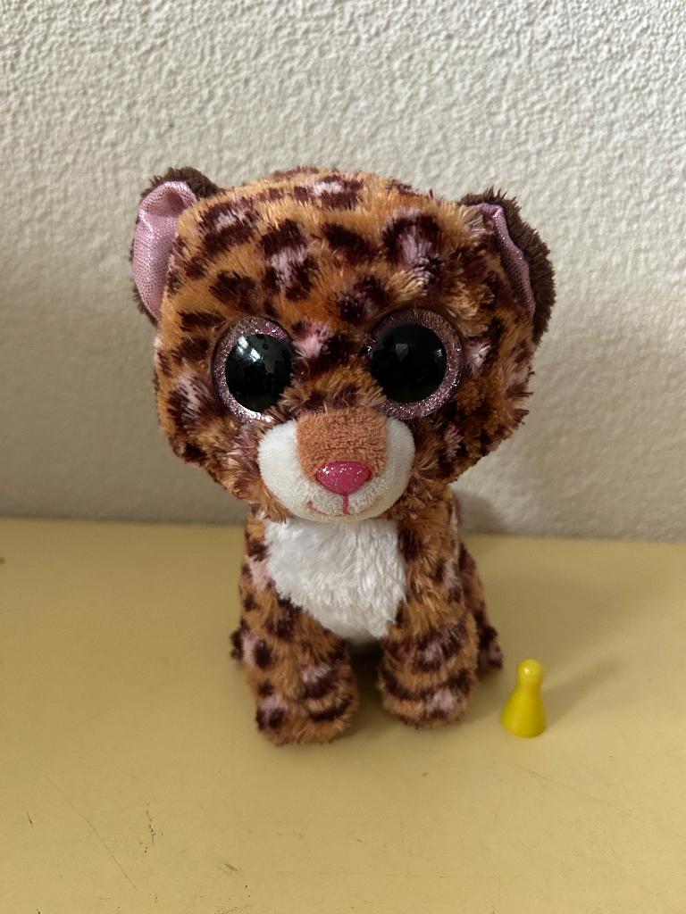 Ty Beanie Boo Patches luipaard 15cm, Overige typen, Ophalen of Verzenden, Zo goed als nieuw, Wasbaar