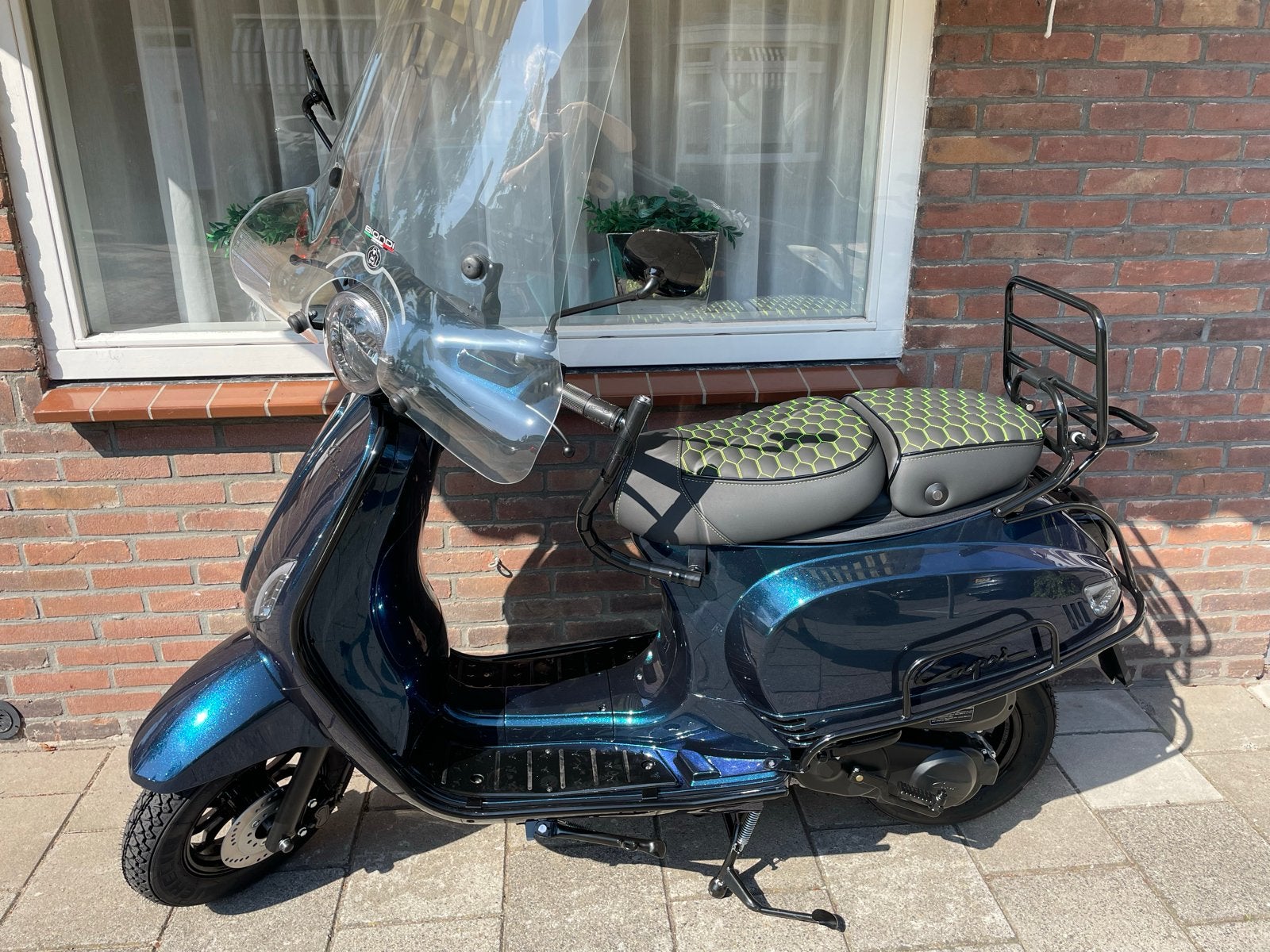 Capri snorscooter midnight bleu, Fietsen en Brommers, Snorfietsen en Snorscooters, Gebruikt, Benzine, Ophalen, Overige merken