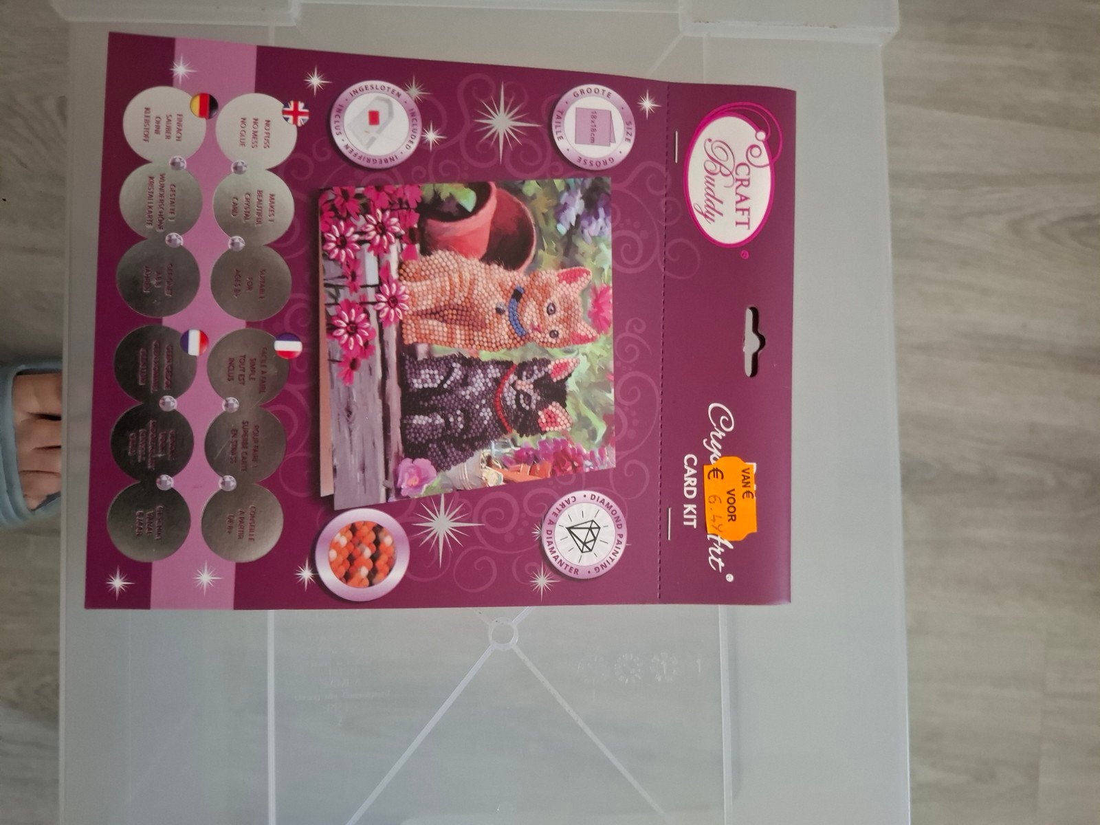 Diamond Painting Kaart Kit - Katten, Ophalen of Verzenden, Nieuw, Dieren, Overige typen