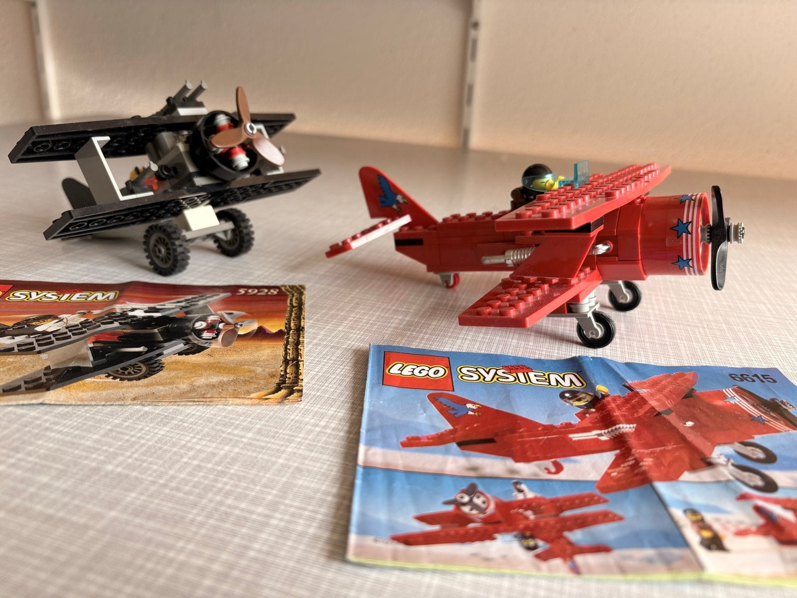 Lego System Dubbeldekker Vliegtuigen (5928 & 6615), Ophalen of Verzenden, Gebruikt