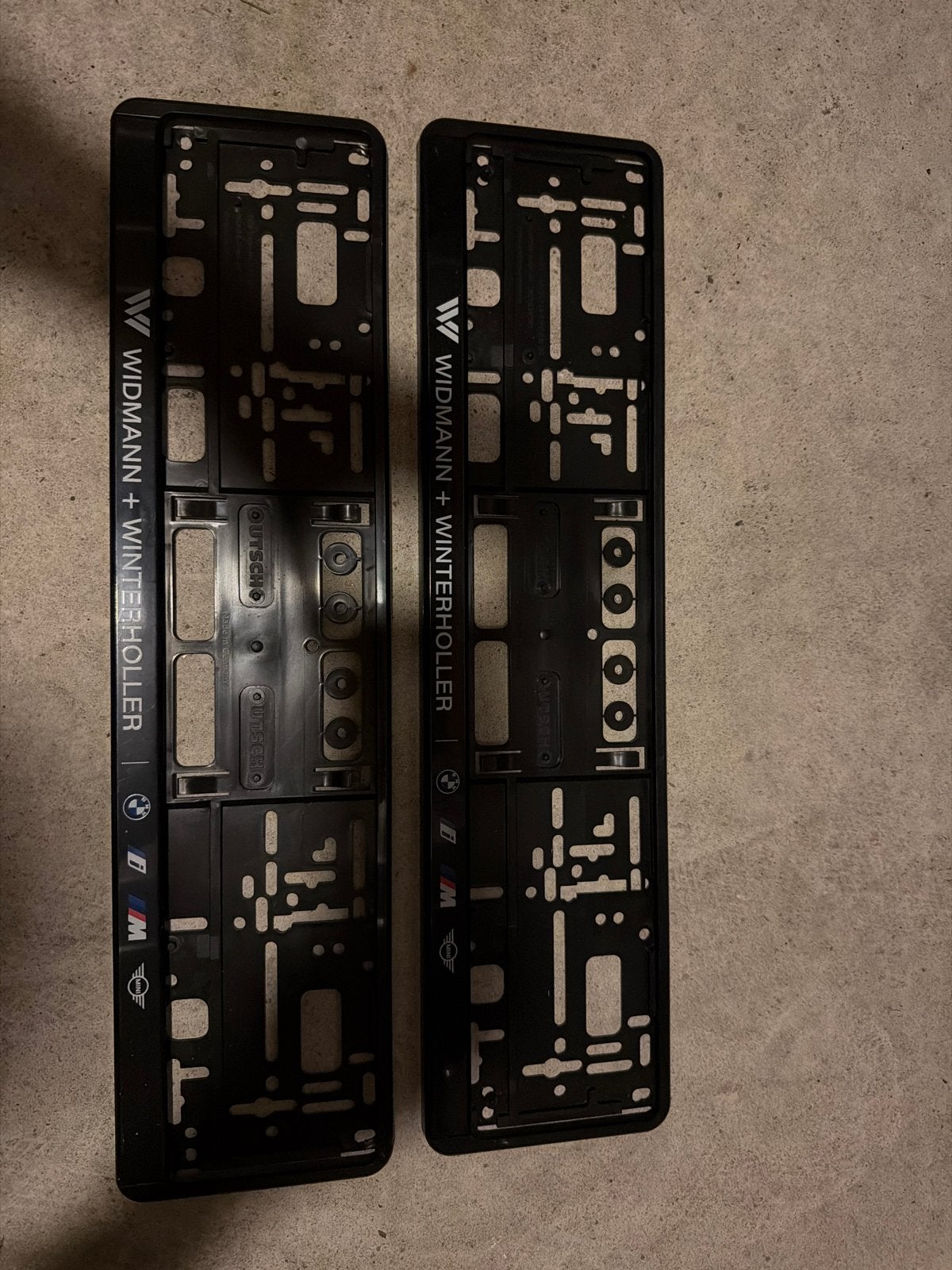 Originele Kentekenplaathouders BMW/Mini, Ophalen, Gebruikt