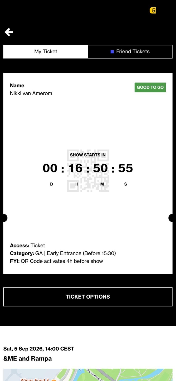 Twee tickets Keinemusik Early entry &ME and Rampa 5 sept ‘26, Twee personen