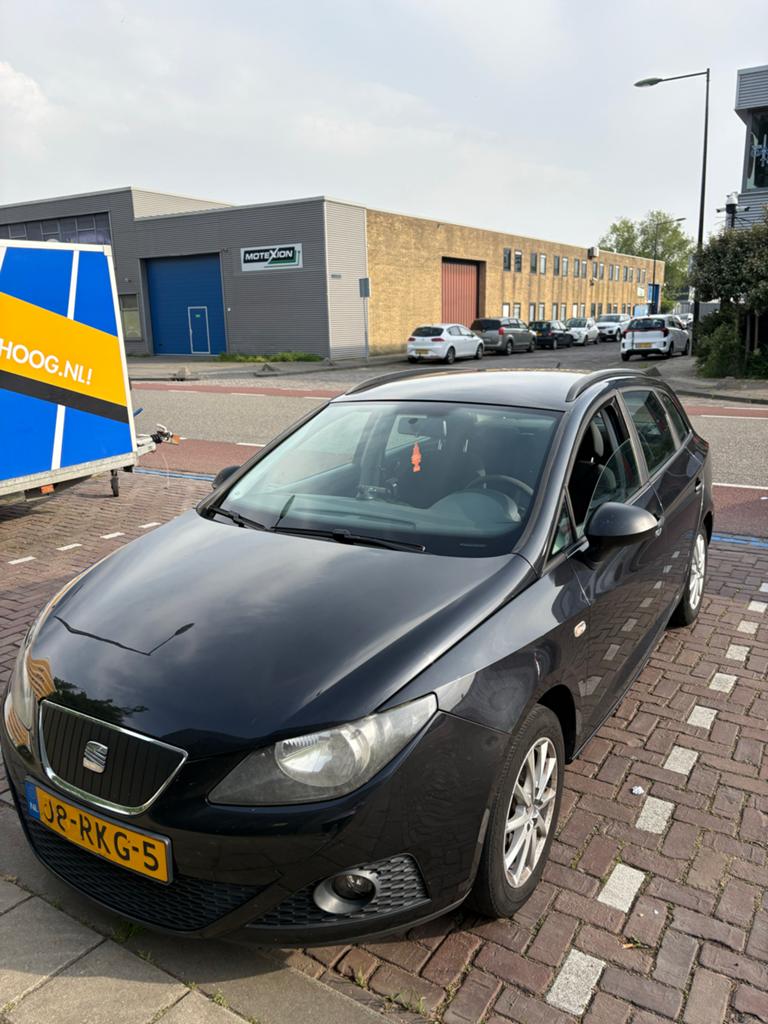 Seat Ibiza 1.2TDI 55KW Ecomotive ST 2011 Zwart, Auto's, Seat, Voorwielaandrijving, Euro 5, Stof, Zwart