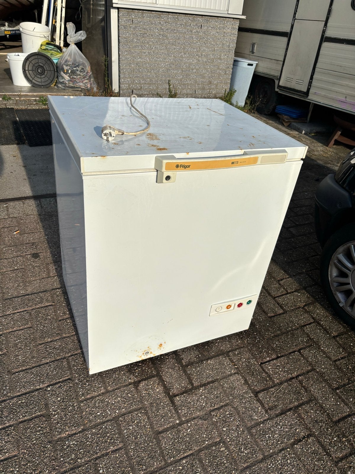Frigor Diepvrieskist - Model GM 20, 150 tot 200 liter, Gebruikt, 60 cm of meer, Met aparte vriezer
